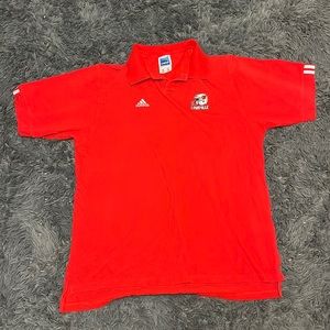 Adidas Louisville Cardinals Football Polo Xtra Large
